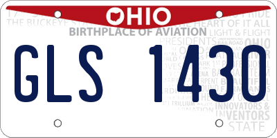 OH license plate GLS1430