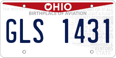 OH license plate GLS1431