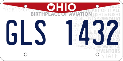 OH license plate GLS1432