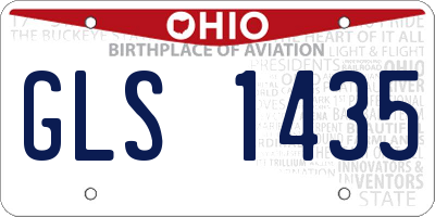 OH license plate GLS1435