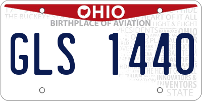 OH license plate GLS1440