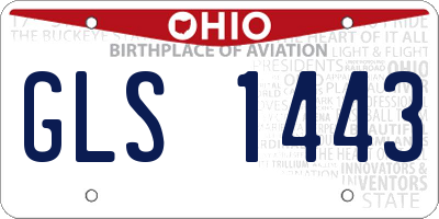 OH license plate GLS1443