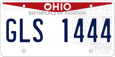 OH license plate GLS1444