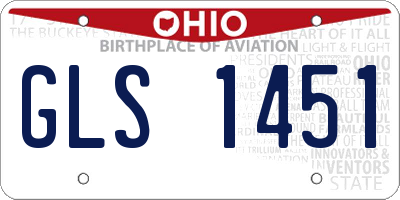 OH license plate GLS1451