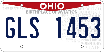 OH license plate GLS1453
