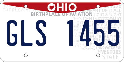 OH license plate GLS1455