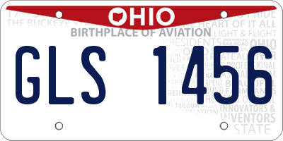 OH license plate GLS1456
