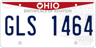 OH license plate GLS1464