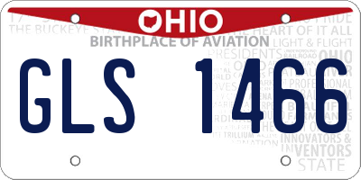 OH license plate GLS1466