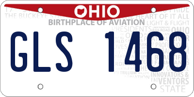 OH license plate GLS1468