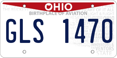OH license plate GLS1470