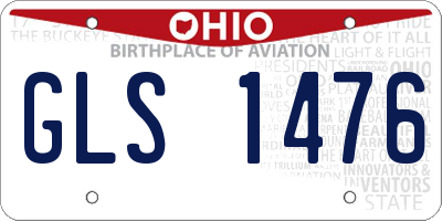OH license plate GLS1476