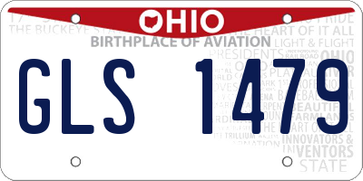 OH license plate GLS1479