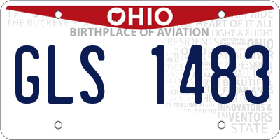 OH license plate GLS1483
