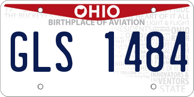 OH license plate GLS1484