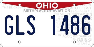 OH license plate GLS1486