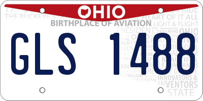OH license plate GLS1488