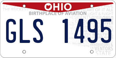 OH license plate GLS1495