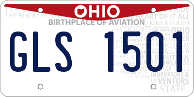 OH license plate GLS1501