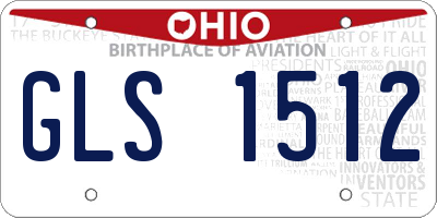 OH license plate GLS1512