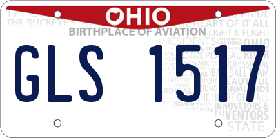 OH license plate GLS1517
