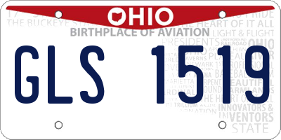 OH license plate GLS1519