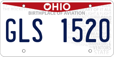 OH license plate GLS1520
