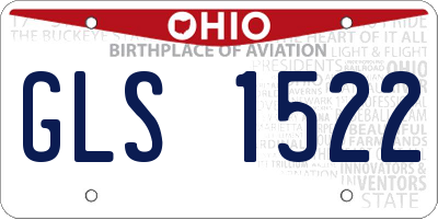 OH license plate GLS1522