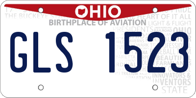 OH license plate GLS1523
