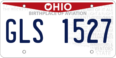OH license plate GLS1527