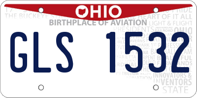 OH license plate GLS1532