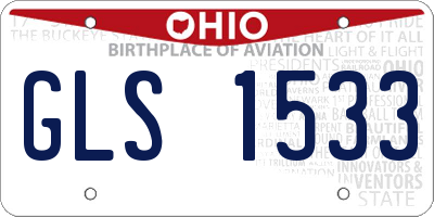 OH license plate GLS1533