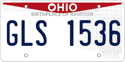 OH license plate GLS1536
