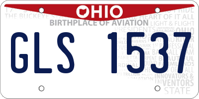 OH license plate GLS1537