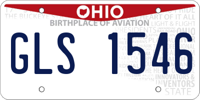 OH license plate GLS1546