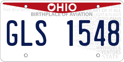 OH license plate GLS1548