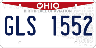 OH license plate GLS1552