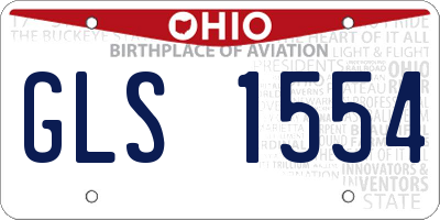 OH license plate GLS1554