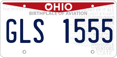 OH license plate GLS1555