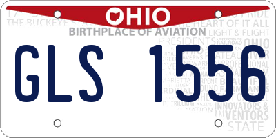 OH license plate GLS1556