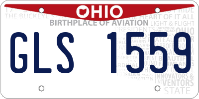 OH license plate GLS1559