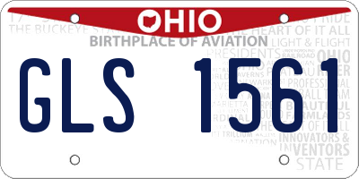 OH license plate GLS1561