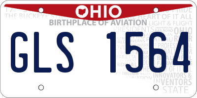 OH license plate GLS1564
