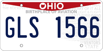 OH license plate GLS1566