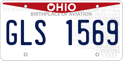 OH license plate GLS1569