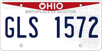OH license plate GLS1572