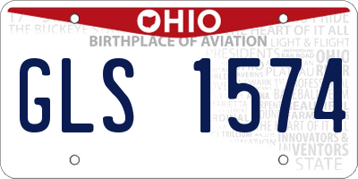 OH license plate GLS1574