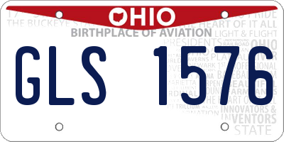 OH license plate GLS1576