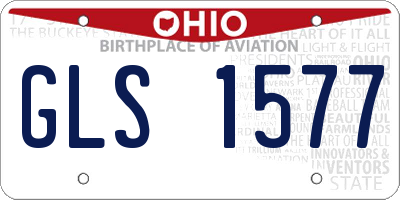 OH license plate GLS1577