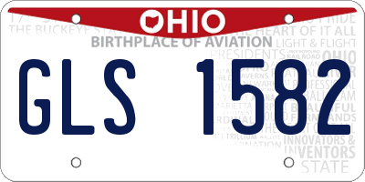 OH license plate GLS1582